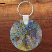 Blauwe regen (rechterhelft) door Claude Monet Sleutelhanger (Voorkant)