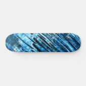 Blauwe regen skateboard (Horizontaal)