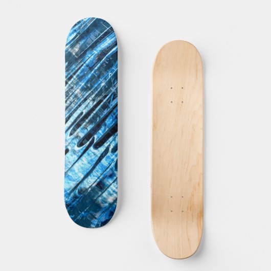 Blauwe regen skateboard (Voorkant)