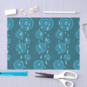Blauwe regen tissuepapier (Craft)