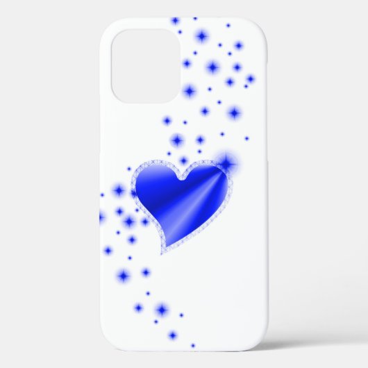 Blauwe regenboogkunst met sterren Case-Mate iPhone case (Achterkant)