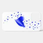 Blauwe regenboogkunst met sterren Case-Mate iPhone case (Achterkant (horizontaal))
