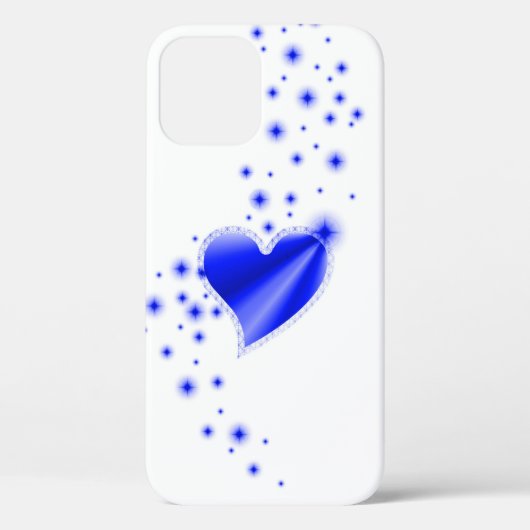 Blauwe regenboogkunst met sterren Case-Mate iPhone case (Achterkant)
