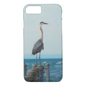 Blauwe reiger kijkt in het blauw Case-Mate iPhone case (Achterkant)