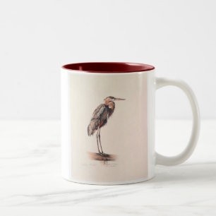 Blauwe Reiger Tweekleurige Koffiemok