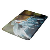 Blauwe Reiger Vogel Badmat (Gekanteld)