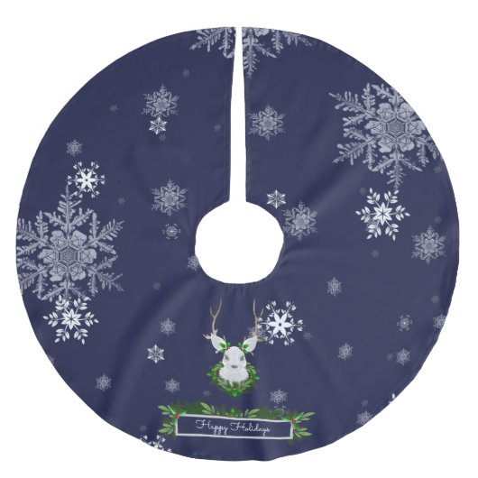 Blauwe rendierboomrok kerstboom rok (Voorkant)