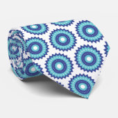 Blauwe retro stropdas (Opgerold)