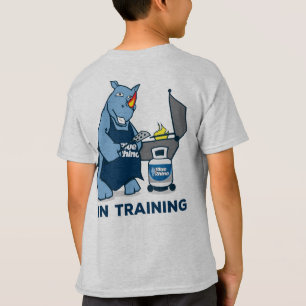 Blauwe Rhino "Griller in training" jongens T-shirt