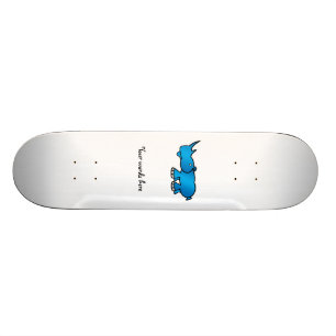Blauwe rhino skateboard