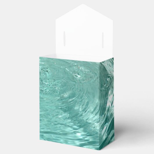 Blauwe rimpelingen golven Water druppels Favor Doz Bedankdoosjes (Geopend)