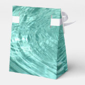 Blauwe rimpelingen golven Water druppels Favor Doz Bedankdoosjes (Achterkant)