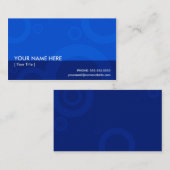 blauwe ringen visitekaartje (Voorkant / Achterkant)