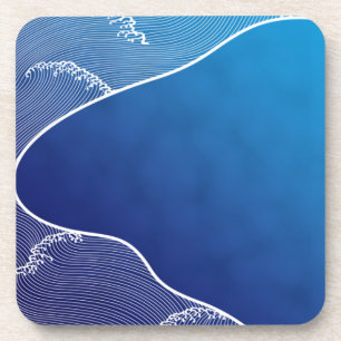 blauwe rivier onderzetter