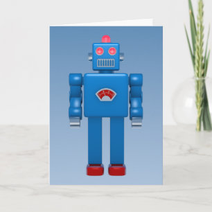 Blauwe robot 02 kaart