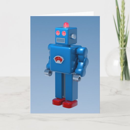 Blauwe robot kaart (Voorkant)