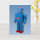 Blauwe robot kaart (Gele Bloem)