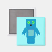 Blauwe robot magneet (Voorkant / Achterkant)