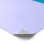 Blauwe robot poster (Hoek)