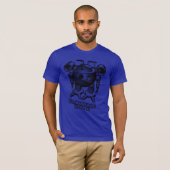 Blauwe robot shirt (Voorkant volledig)