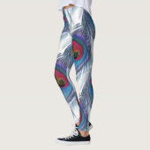 Blauwe rode pacock Leggings (Links)
