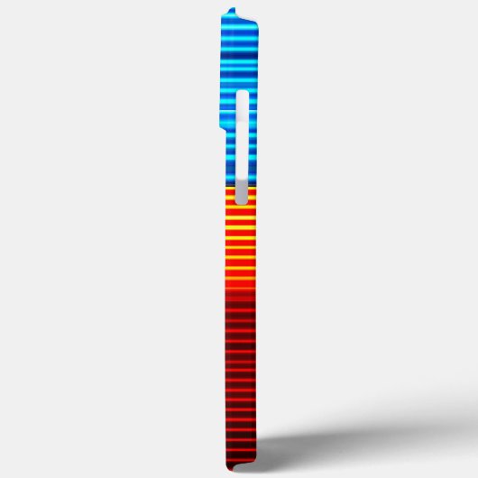 Blauwe rode strepen Case-Mate iPhone case (Achterkant / Links)