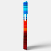 Blauwe rode strepen Case-Mate iPhone case (Achterkant / Rechts)