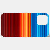 Blauwe rode strepen Case-Mate iPhone case (Achterkant (horizontaal))