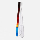 Blauwe rode strepen stropdas (Achterkant)