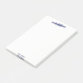 Blauwe roerroeiers, team voor watersport post-it® notes (Schuin)