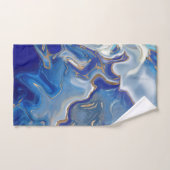 Blauwe rog Vloeibare marmer Bad Handdoek (Handdoek)