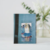 Blauwe rok briefkaart (Staand voorkant)