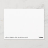 Blauwe rok briefkaart (Achterkant)