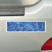 Blauwe roker bumpersticker (Op auto)