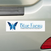Blauwe roodbumper bumpersticker (Op auto)