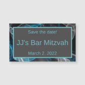 Blauwe rook Opslaan Datum magneet (Voorkant)