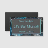 Blauwe rook Opslaan Datum magneet (Voorkant / Achterkant)