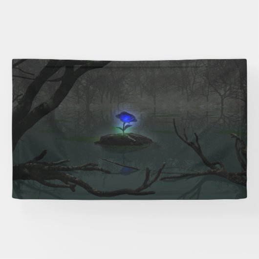 Blauwe Roos banner (Horizontaal)