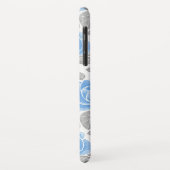 Blauwe roos bloemen. Waterverf patroon Case-Mate iPhone Case (Achterkant/links)