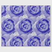 Blauwe roos cadeaupapier (Vlak)