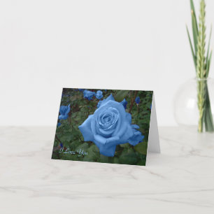 Blauwe Roos Kaart