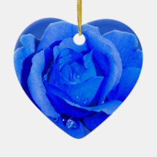 Blauwe Roos Ornament Gepersonaliseerde Roos Decora