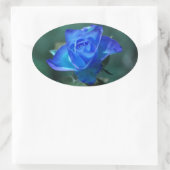 Blauwe Roos Sticker (Tas)