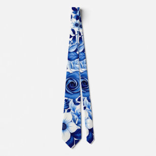 blauwe roos symfonie stropdas