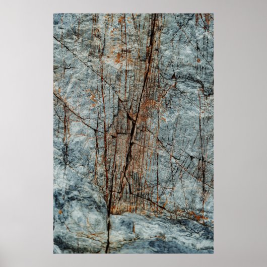 Blauwe rots poster (Voorkant)