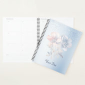 Blauwe Roze Bloemen Trouw Planner (Display)