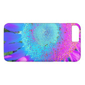 Blauwe roze en Paarse zonnebloem Case-Mate iPhone Case (Achterkant (Horizontaal))