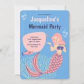 Blauwe roze kalfsveeg kaart (Voorkant)