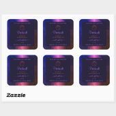 Blauwe roze Paarse marmer Product Labels - Roos ve (Vel)