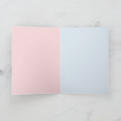 Blauwe roze Scorpion Birthday Kaart (Binnen)